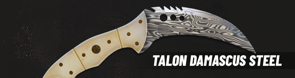 Image with Talon Damascus Steel Knife