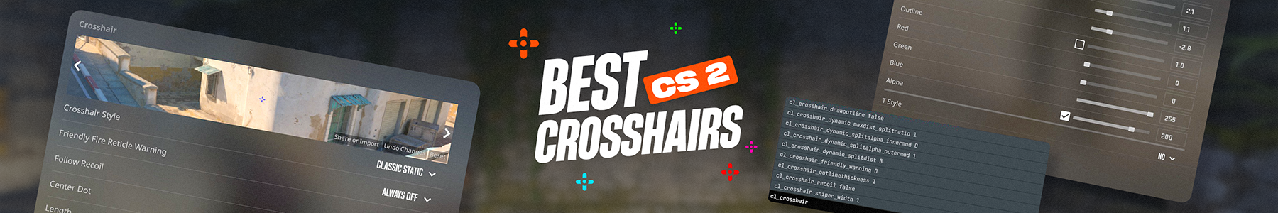 Best CS2 Crosshair Settings and Codes for 2026